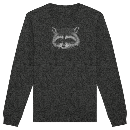 Waschbär Illustration Kritzelkunst - Organic Basic Unisex Sweatshirt