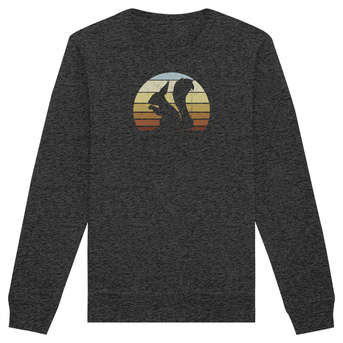Retro Eichhörnchen Silhouette - Organic Basic Unisex Sweatshirt