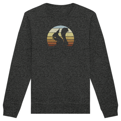 Retro Eichhörnchen Silhouette - Organic Basic Unisex Sweatshirt