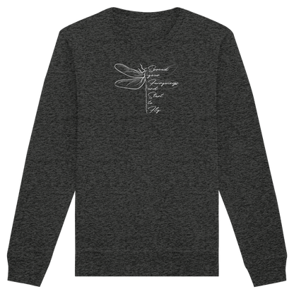 Breite die Flügel aus und flieg los | Libelle - Organic Basic Unisex Sweatshirt