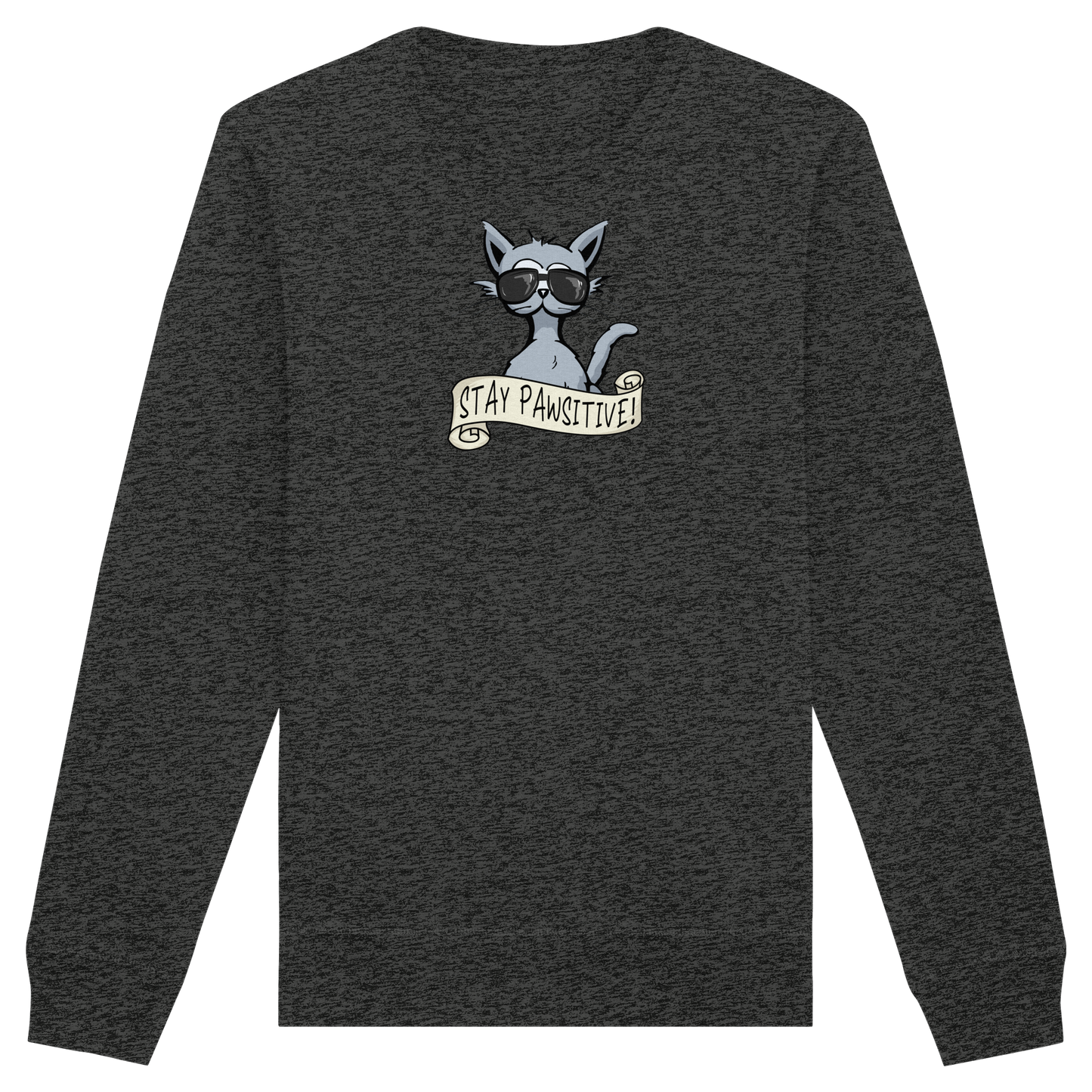 Stay Pawsitive Bleib lässig Hipster Katze - Organic Basic Unisex Sweatshirt