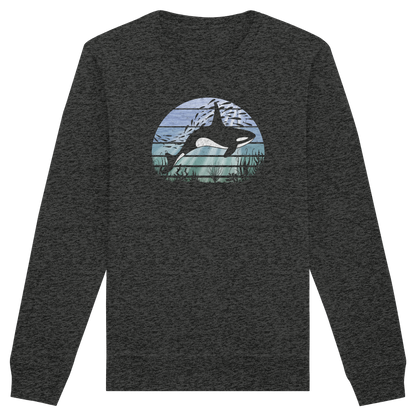 Retro Tiefsee Schwertwal Orca - Organic Basic Unisex Sweatshirt