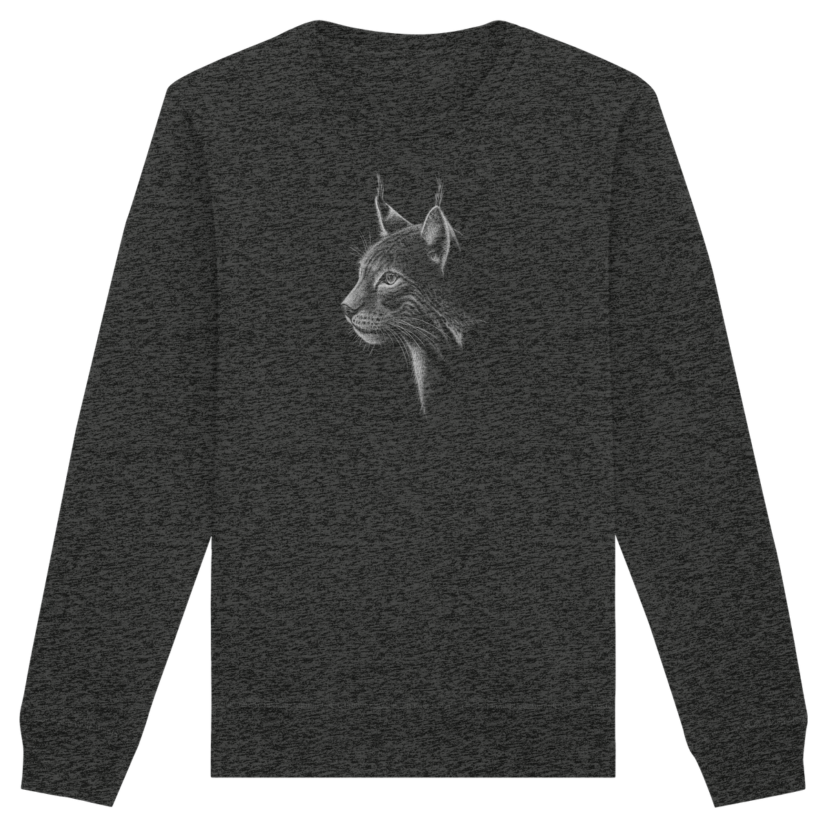 Luchs Kritzelkunst Wildkatze Illustration - Organic Basic Unisex Sweatshirt