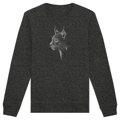 Luchs Kritzelkunst Wildkatze Illustration - Organic Basic Unisex Sweatshirt