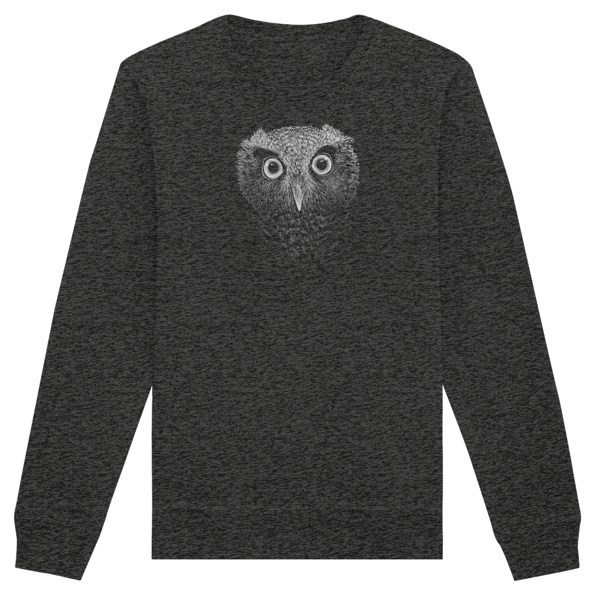 Eule Kritzelkunst Illustration - Organic Basic Unisex Sweatshirt