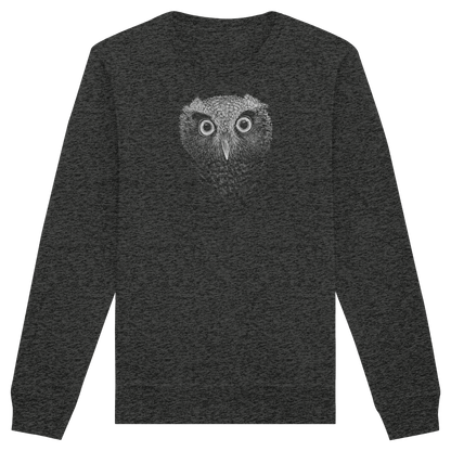 Eule Kritzelkunst Illustration - Organic Basic Unisex Sweatshirt