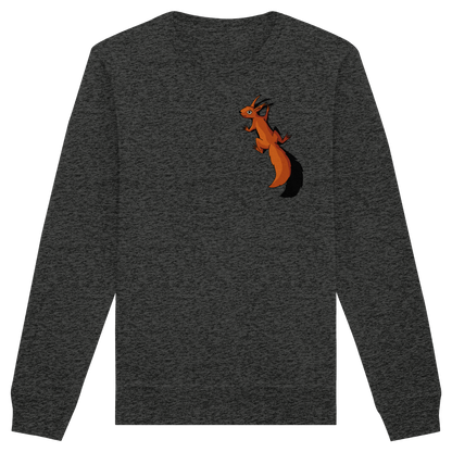 Süßes Eichhörnchen klettert - Organic Basic Unisex Sweatshirt