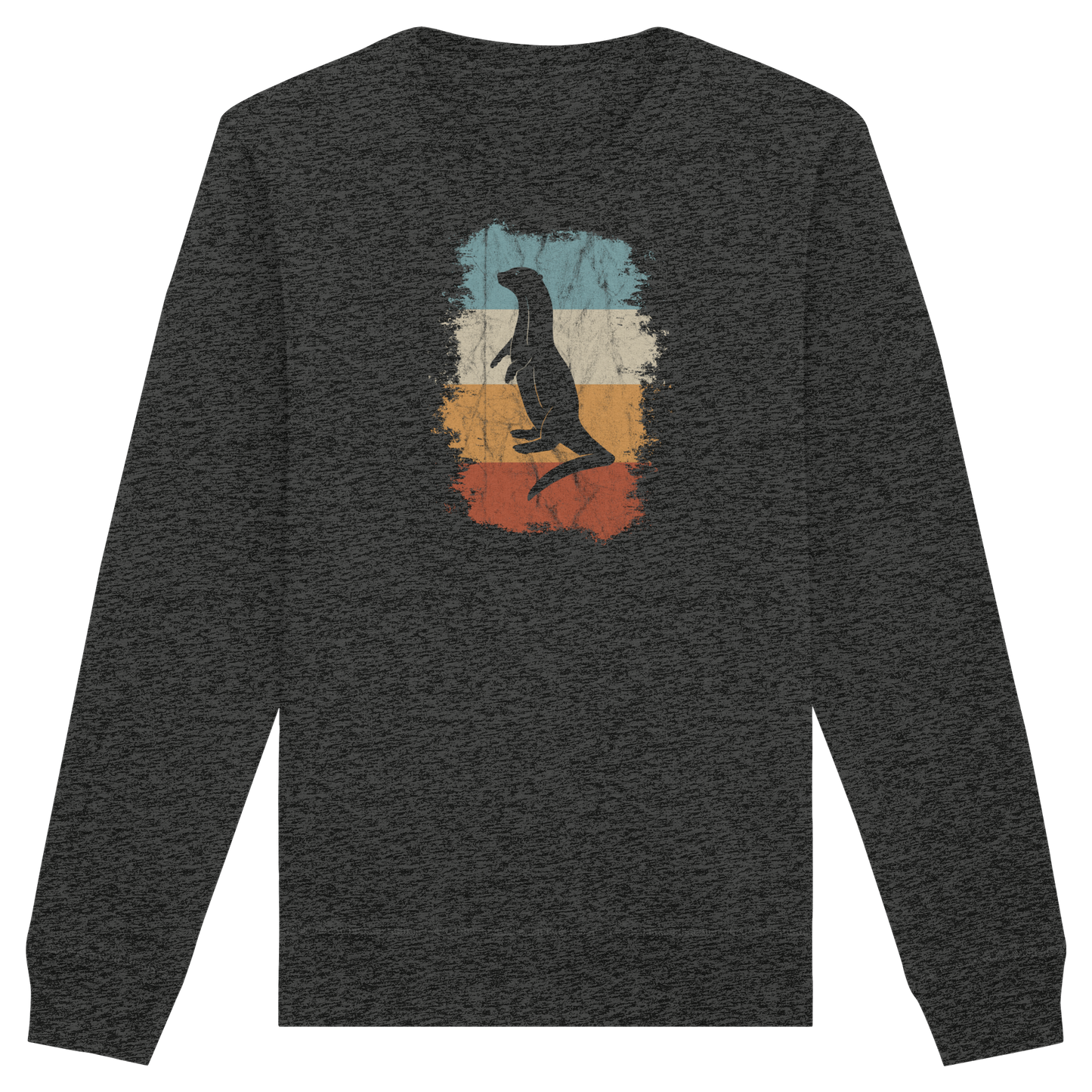 Retro Otter Fischotter Silhouette - Organic Basic Unisex Sweatshirt