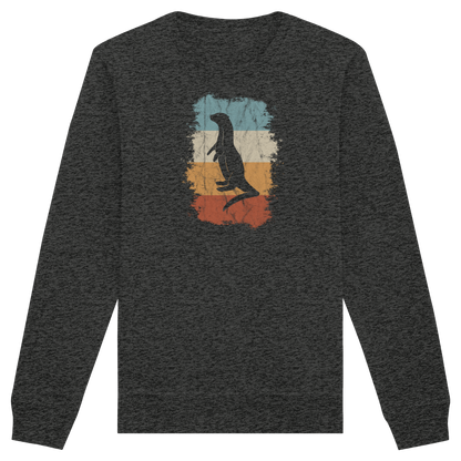 Retro Otter Fischotter Silhouette - Organic Basic Unisex Sweatshirt