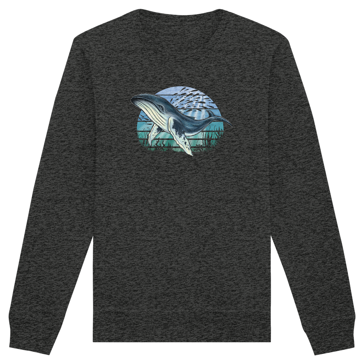 Retro Unterwasser Buckelwal - Organic Basic Unisex Sweatshirt