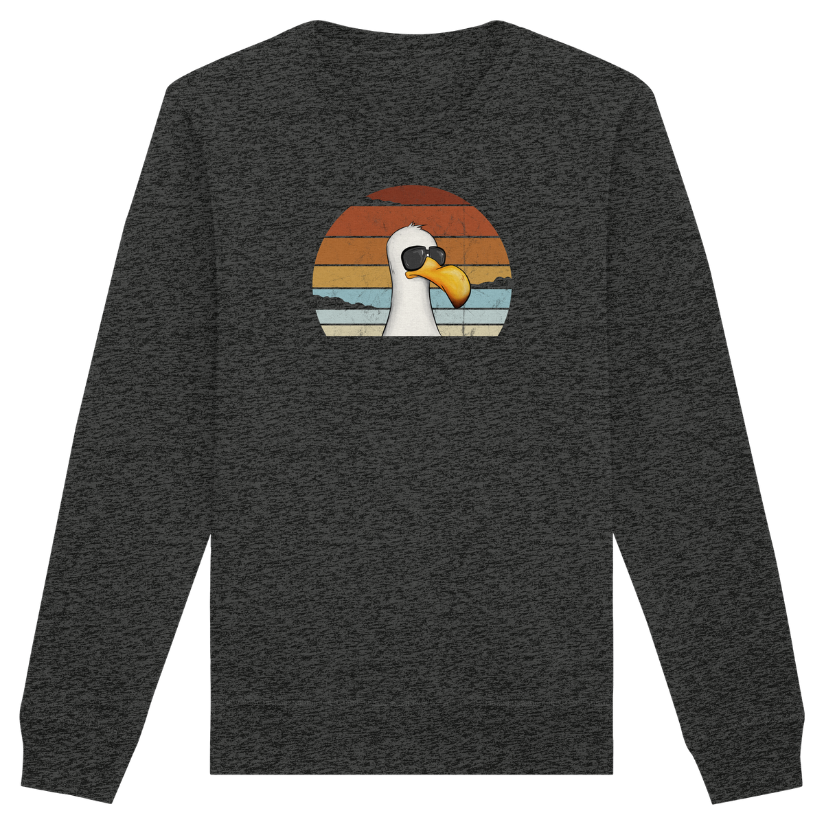 Cool lässige Retro Möwe - Organic Basic Unisex Sweatshirt