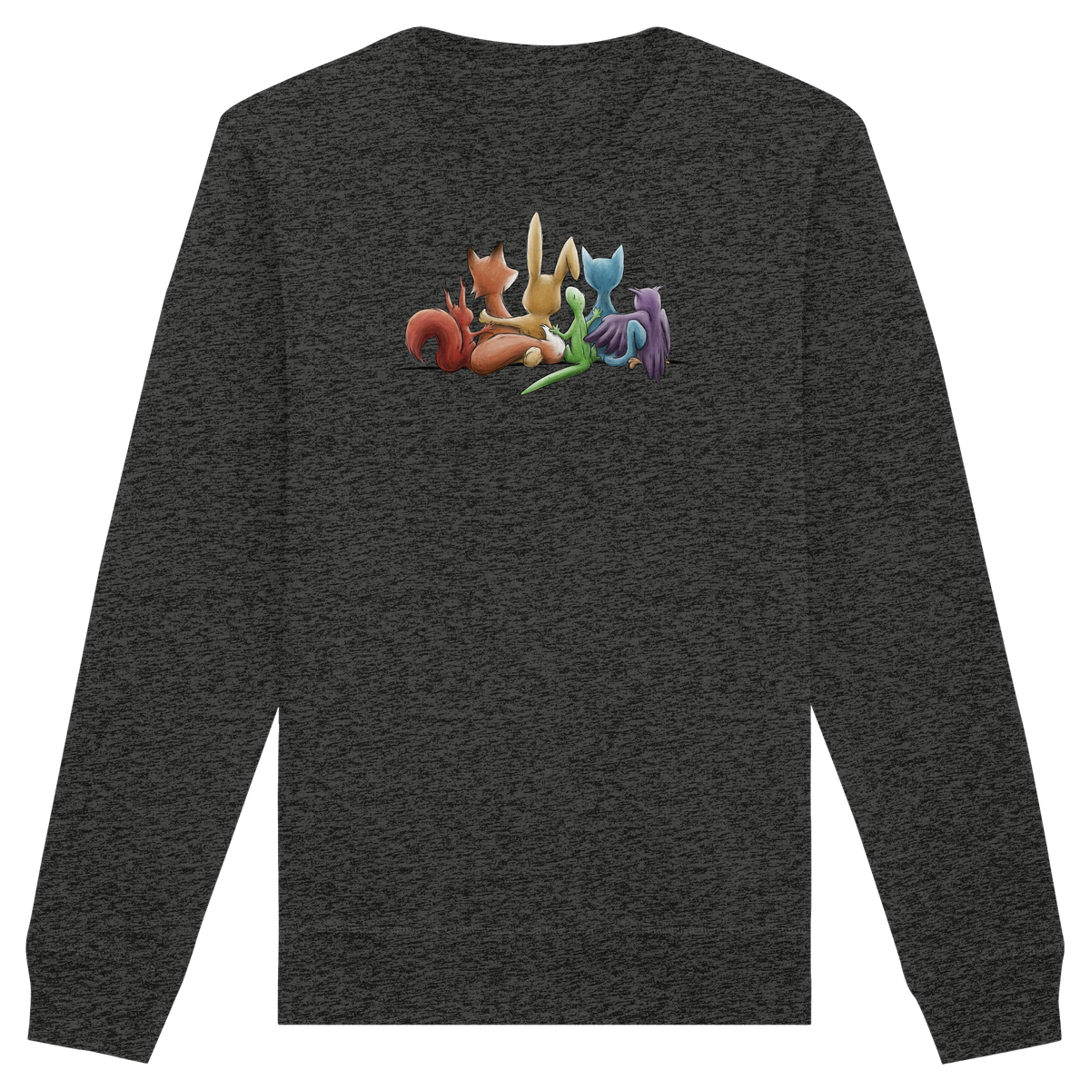 Regenbogen Tiere für Freundschaft, Toleranz und Vielfalt - Organic Basic Unisex Sweatshirt