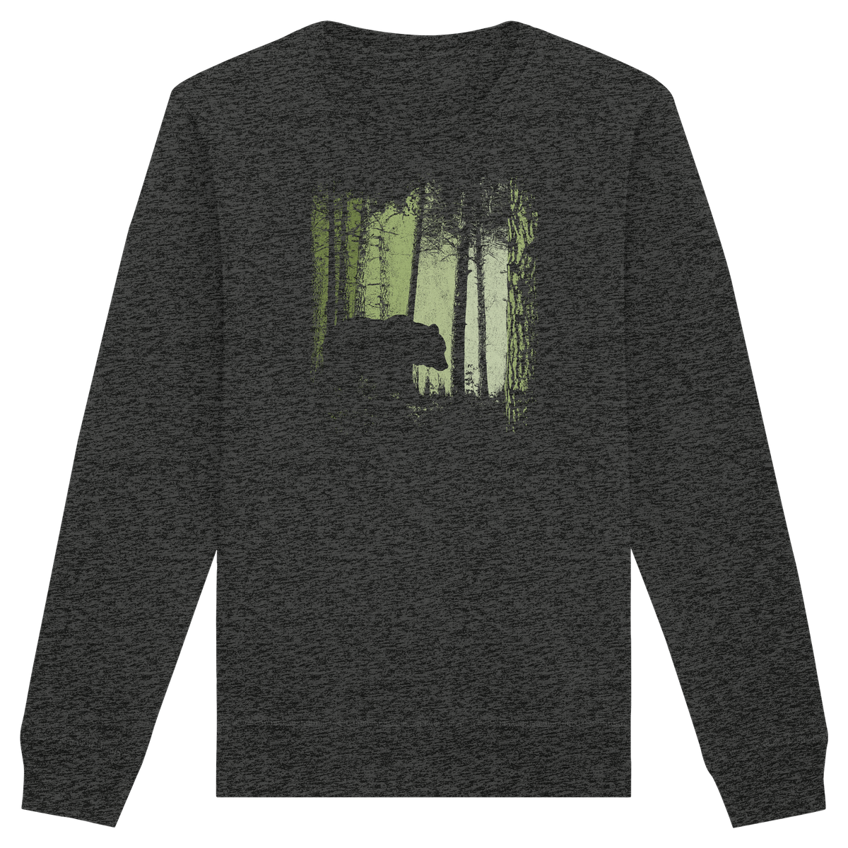 Braunbär im Zwielicht Wald - Organic Basic Unisex Sweatshirt