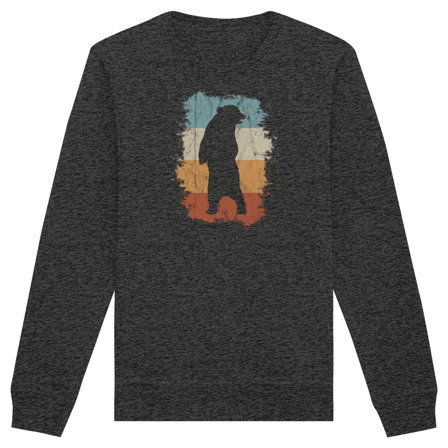 Retro Bären-Silhouette - Organic Basic Unisex Sweatshirt