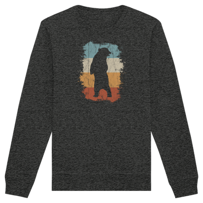 Retro Bären-Silhouette - Organic Basic Unisex Sweatshirt