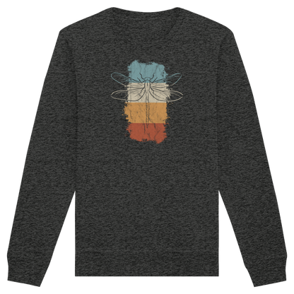 Retro Kunst Libelle | Vintage Dragonfly - Organic Basic Unisex Sweatshirt