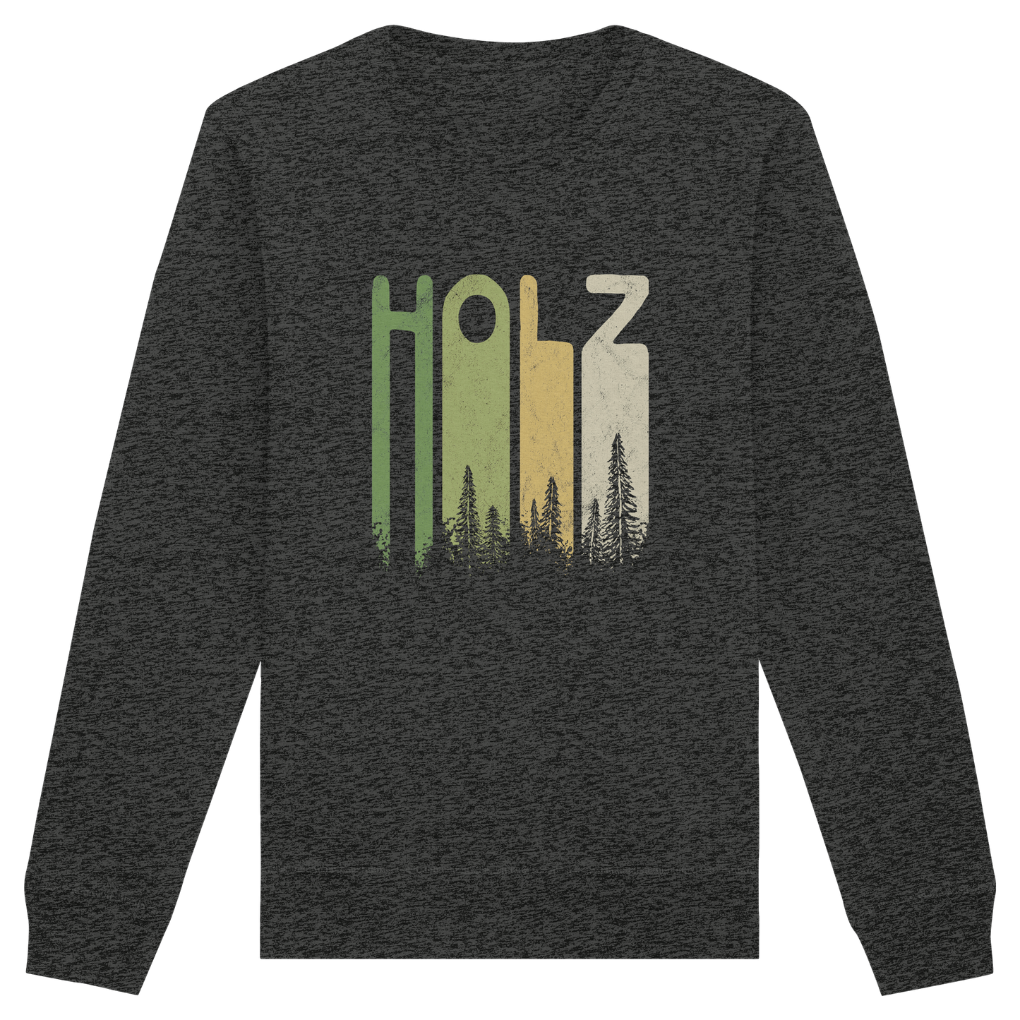 Holz Retro Wald Schriftzug - Organic Basic Unisex Sweatshirt