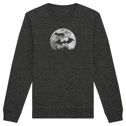 Fledermaus Silhouetten bei Vollmond - Organic Basic Unisex Sweatshirt