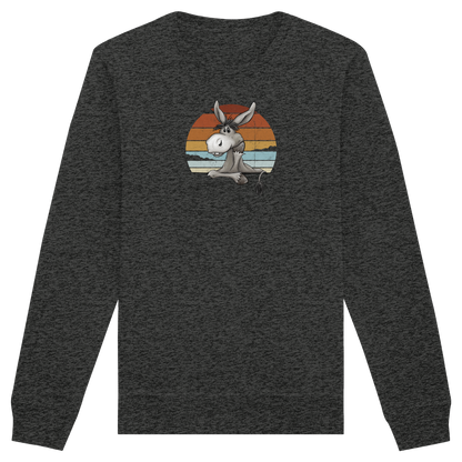 Lässiges Maultier Retro Esel - Organic Basic Unisex Sweatshirt
