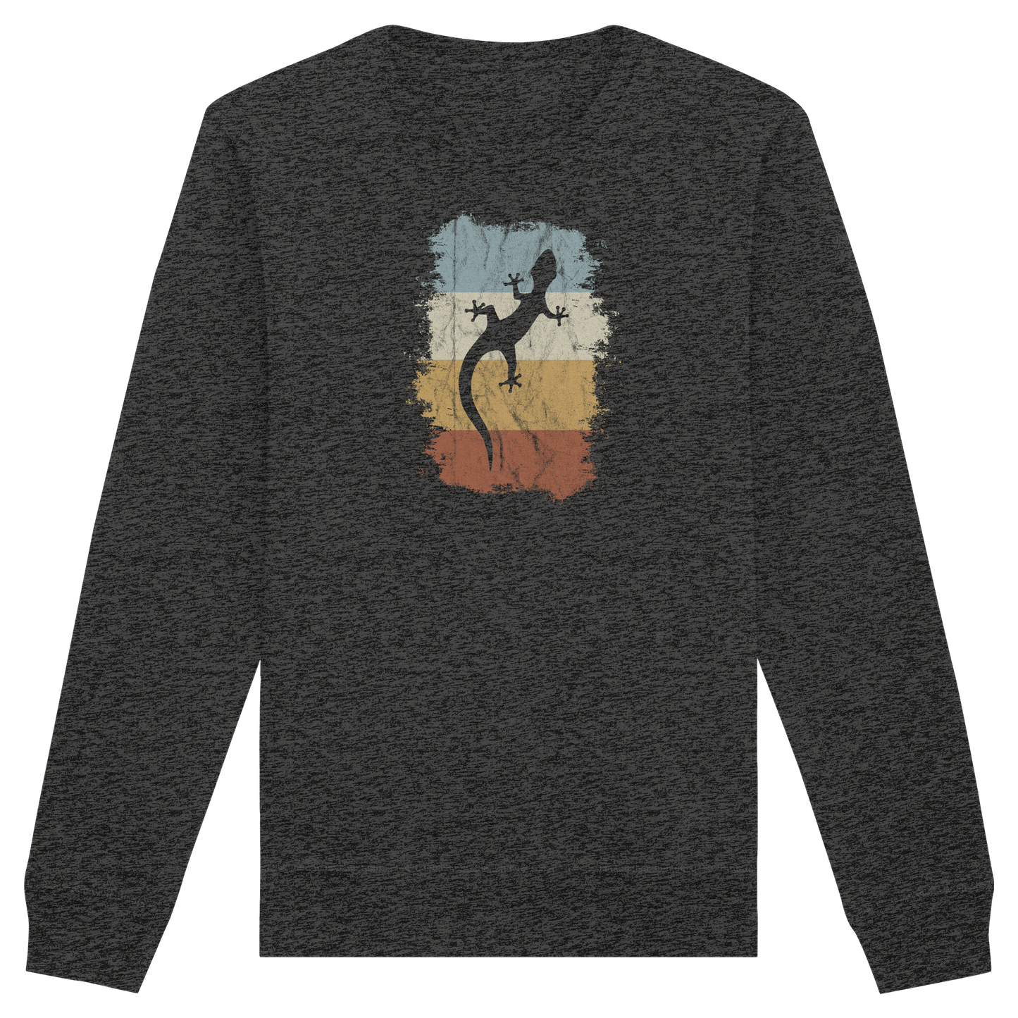 Retro Gecko Salamander Silhouette - Organic Basic Unisex Sweatshirt
