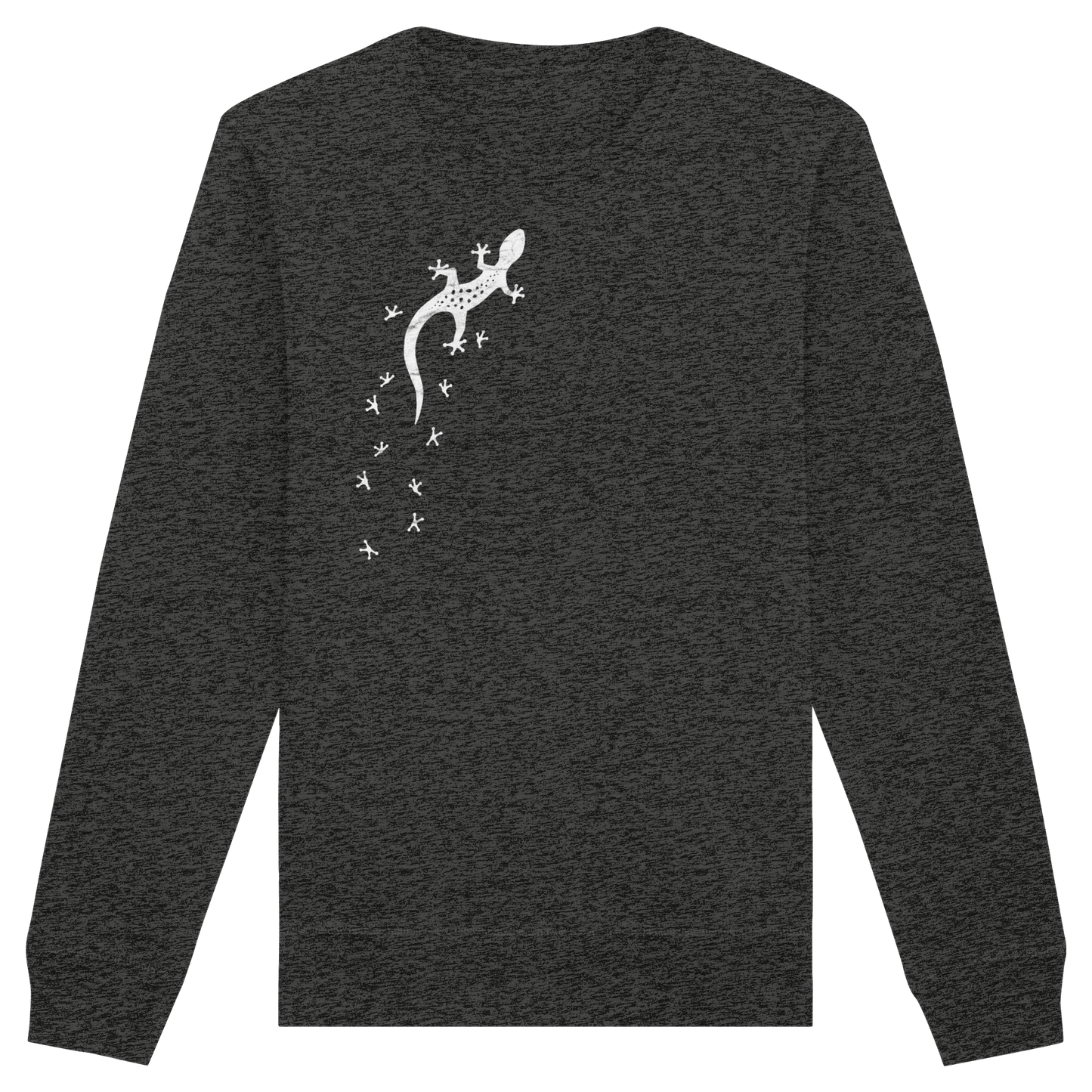 Gecko Eidechse Silhouette hell - Organic Basic Unisex Sweatshirt