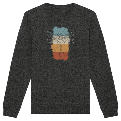 Retro Kunst Libelle | Vintage Dragonfly - Organic Basic Unisex Sweatshirt