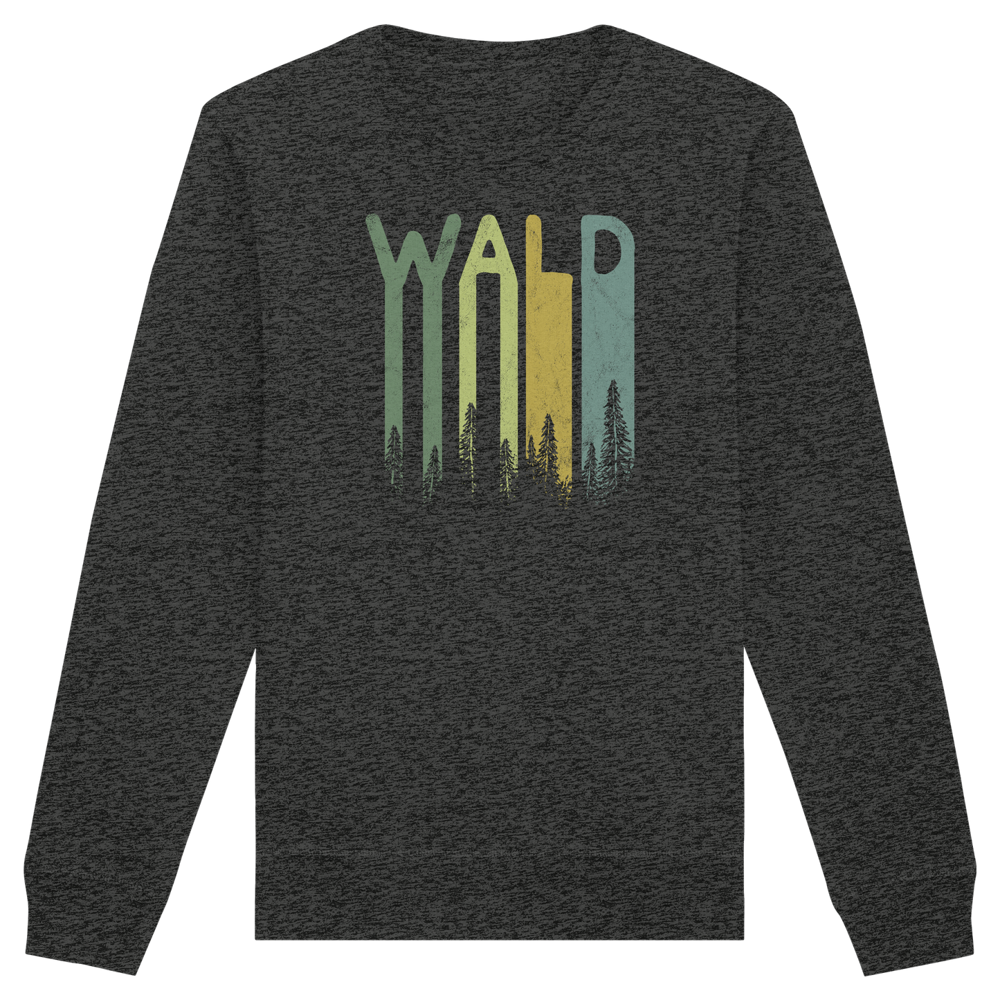 Wald Retro Forst Schriftzug - Organic Basic Unisex Sweatshirt