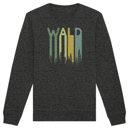 Wald Retro Forst Schriftzug - Organic Basic Unisex Sweatshirt