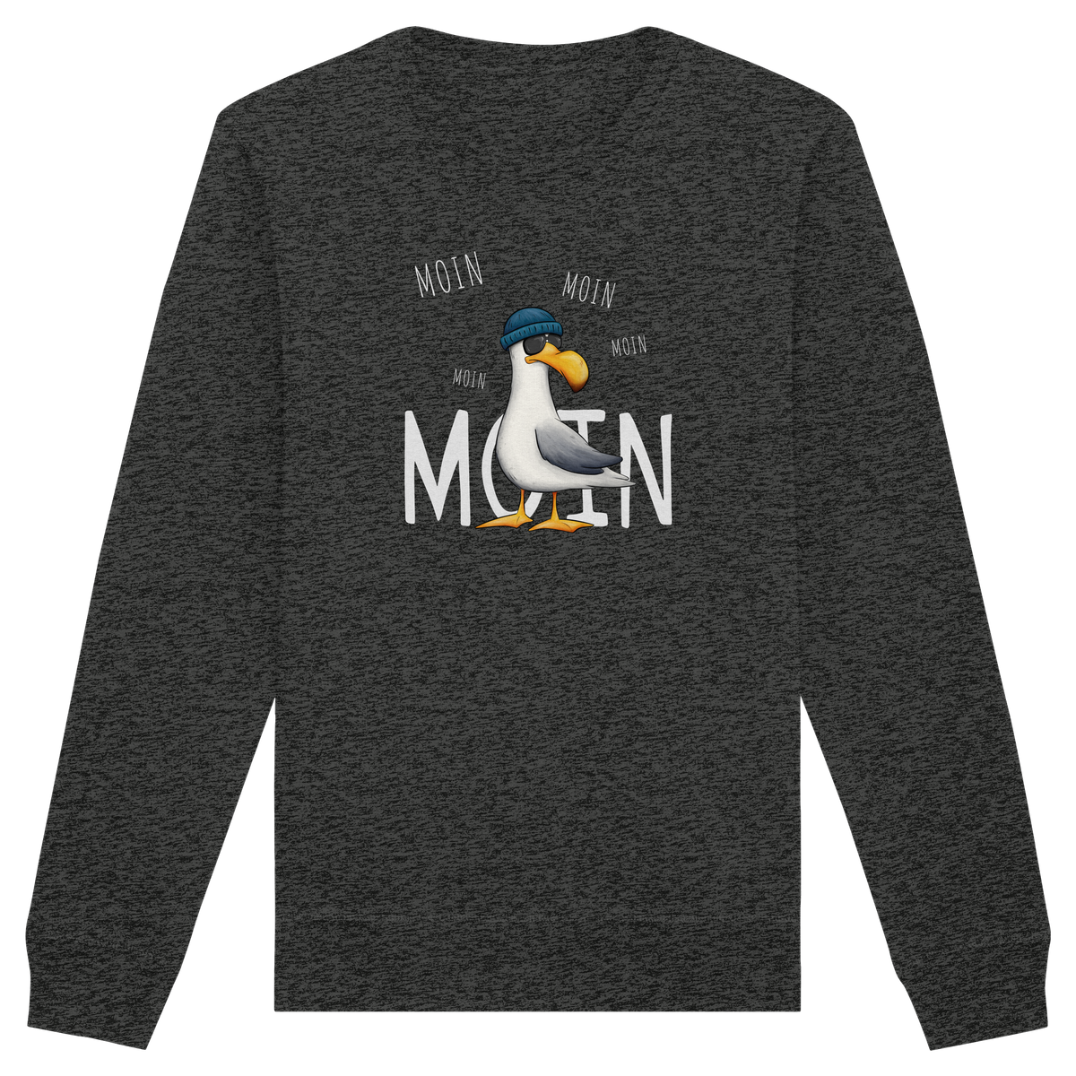 Moin Moin Lässige Hipster Möwe  - Organic Basic Unisex Sweatshirt
