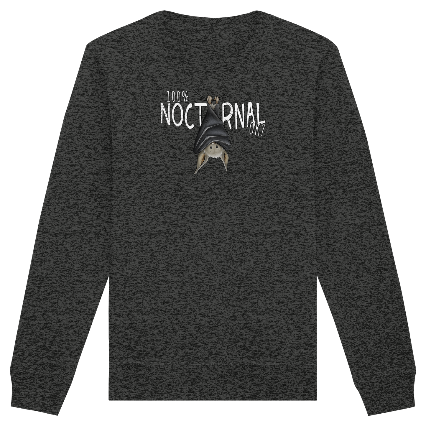 100% nachtaktive Fledermaus - Organic Basic Unisex Sweatshirt