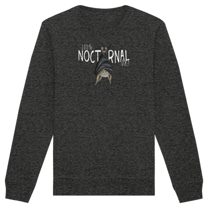 100% nachtaktive Fledermaus - Organic Basic Unisex Sweatshirt