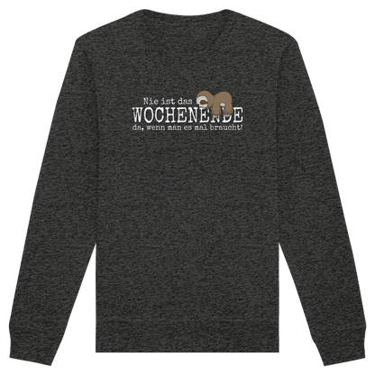 Kawaii Faultier Wochenende - Organic Basic Unisex Sweatshirt