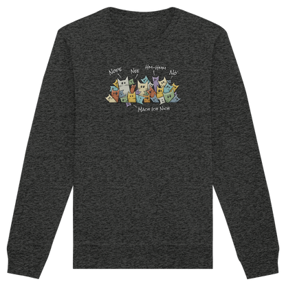 Nope, Nee, Nö Katzen - Organic Basic Unisex Sweatshirt