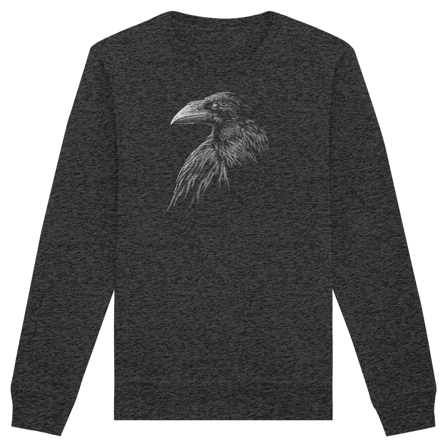 Kritzelkunst Rabe Krähe - Organic Basic Unisex Sweatshirt