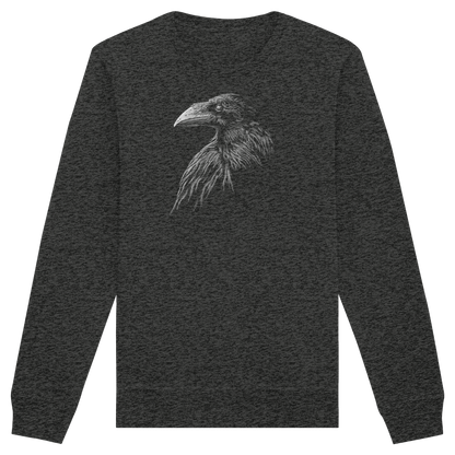 Kritzelkunst Rabe Krähe - Organic Basic Unisex Sweatshirt