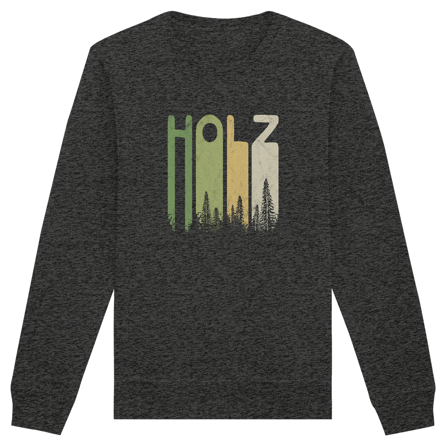 Holz Retro Wald Schriftzug - Organic Basic Unisex Sweatshirt