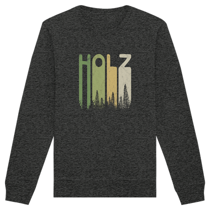 Holz Retro Wald Schriftzug - Organic Basic Unisex Sweatshirt