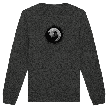 Schwarzer Rabe bei Vollmond  - Organic Basic Unisex Sweatshirt