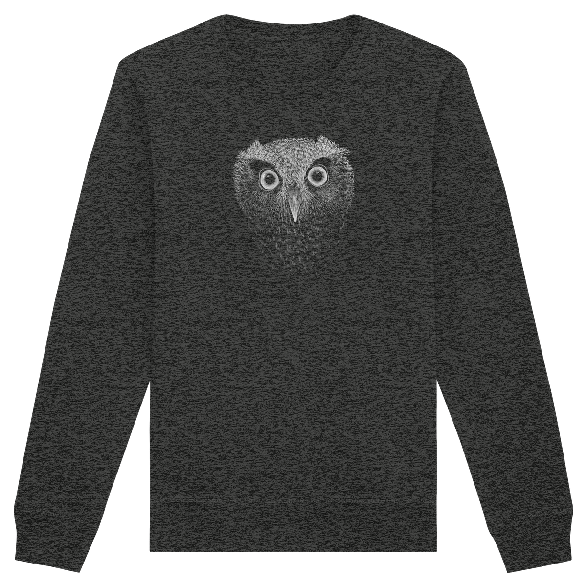 Eule Kritzelkunst Illustration - Organic Basic Unisex Sweatshirt