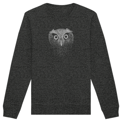 Eule Kritzelkunst Illustration - Organic Basic Unisex Sweatshirt