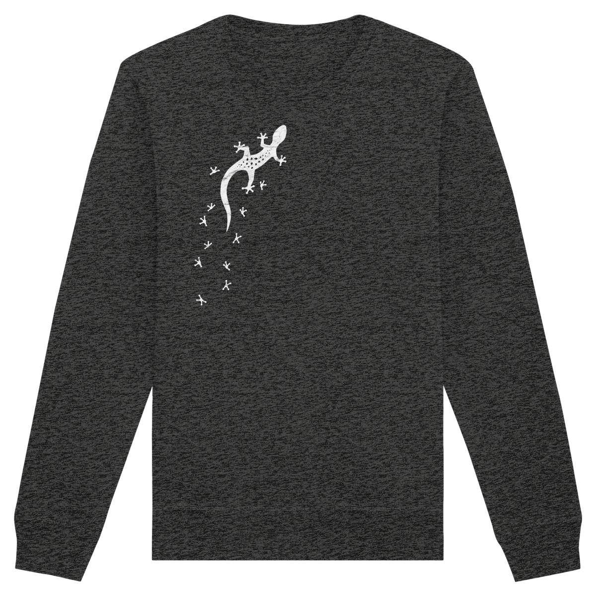 Gecko Eidechse Silhouette hell - Organic Basic Unisex Sweatshirt