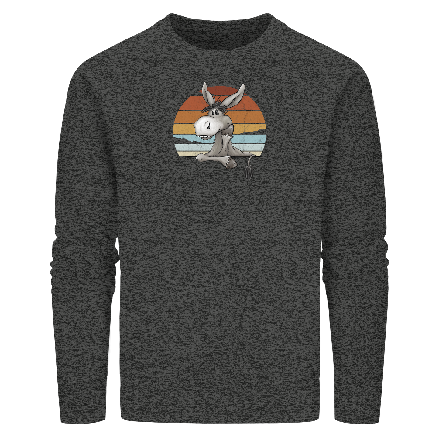 Lässiges Maultier Retro Esel - Organic Basic Unisex Sweatshirt