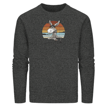 Lässiges Maultier Retro Esel - Organic Basic Unisex Sweatshirt