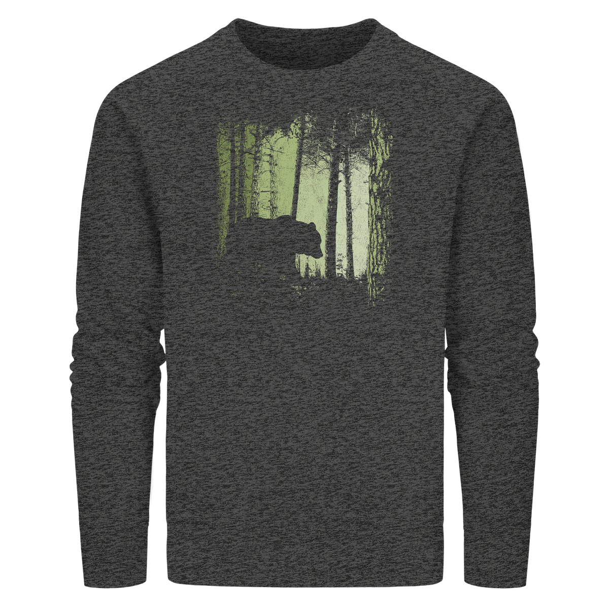 Braunbär im Zwielicht Wald - Organic Basic Unisex Sweatshirt