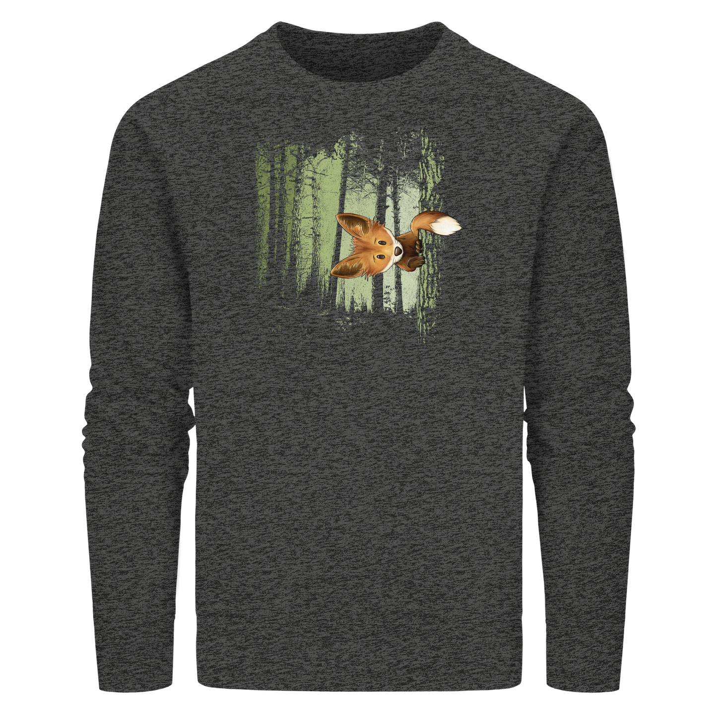 Fuchs im Zwielicht-Wald - Organic Basic Unisex Sweatshirt