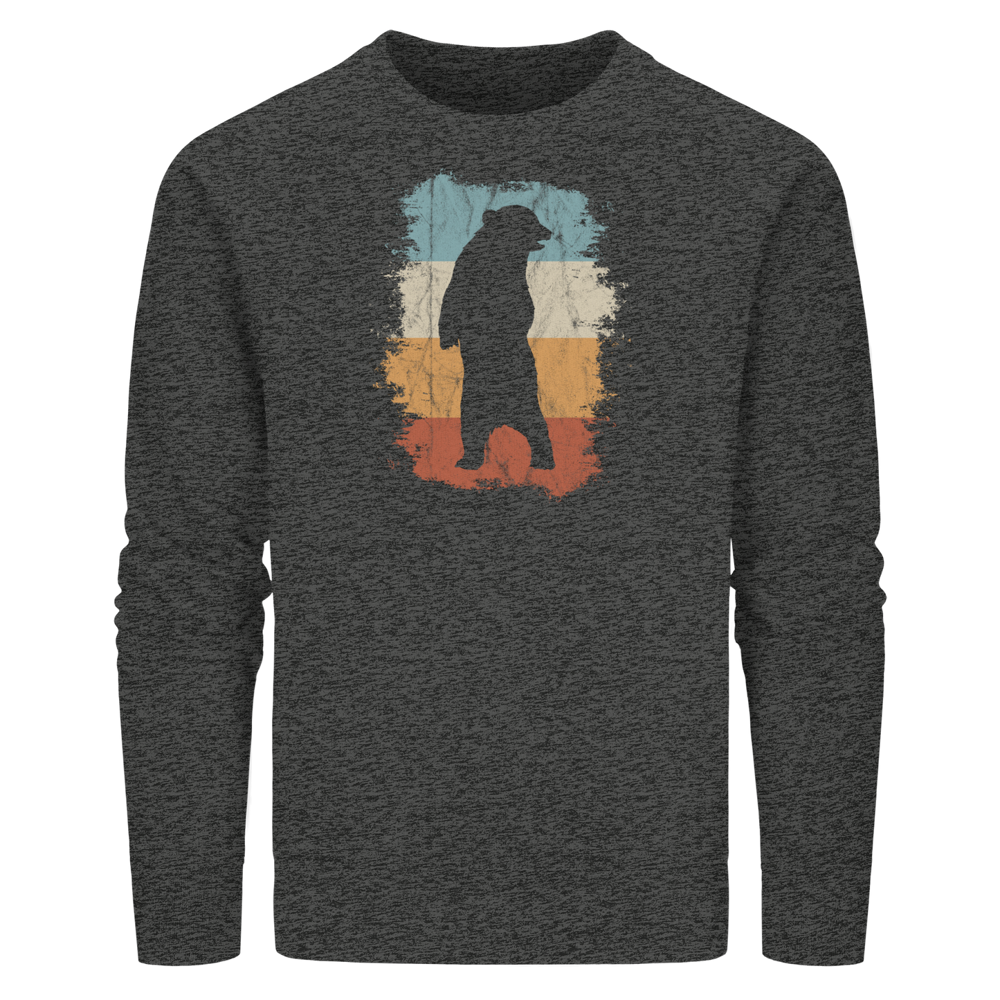 Retro Bären-Silhouette - Organic Basic Unisex Sweatshirt