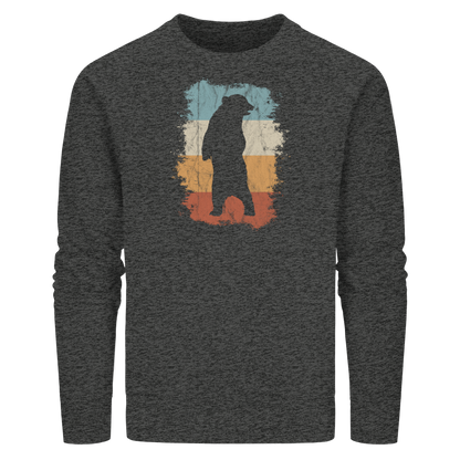 Retro Bären-Silhouette - Organic Basic Unisex Sweatshirt