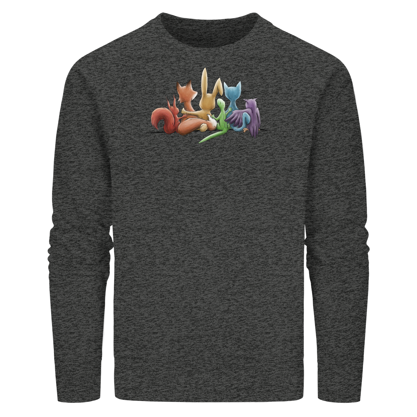 Regenbogen Tiere für Freundschaft, Toleranz und Vielfalt - Organic Basic Unisex Sweatshirt