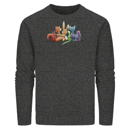 Regenbogen Tiere für Freundschaft, Toleranz und Vielfalt - Organic Basic Unisex Sweatshirt