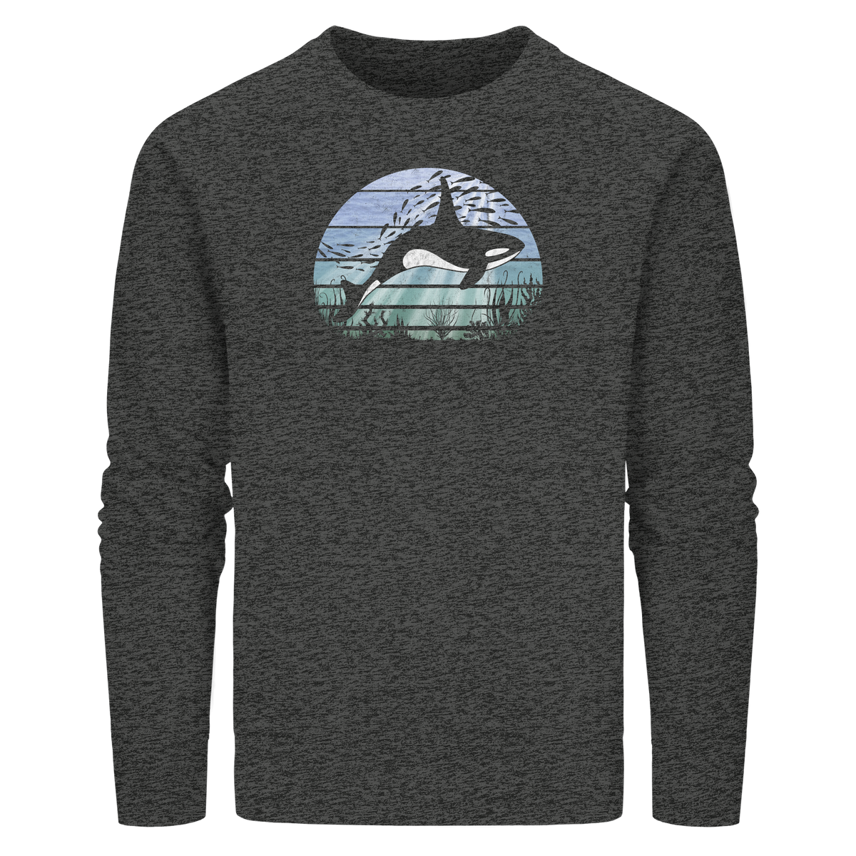 Retro Tiefsee Schwertwal Orca - Organic Basic Unisex Sweatshirt